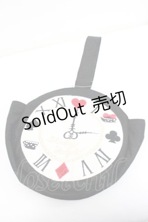 画像: Shirley Temple / 時計バッグ  黒Ｘ白 I-26-03-08-015-ET-BG-SA-ZI