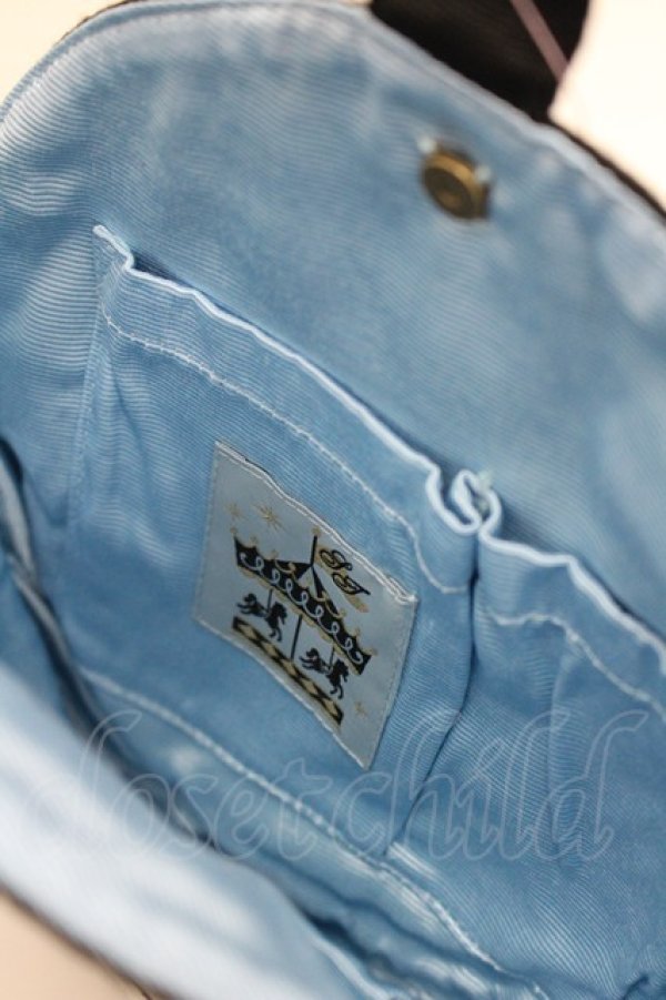 画像4: Shirley Temple / 時計バッグ  黒Ｘ白 I-26-03-08-015-ET-BG-SA-ZI (4)