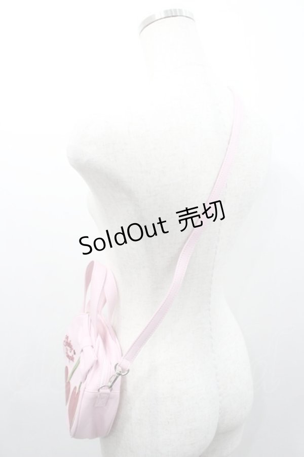 画像4: Shirley Temple / ハートチェリーショルダーバッグ  ピンクＸ赤 I-26-03-08-017-ET-BG-SA-ZI (4)