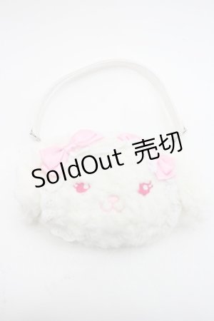 画像: BABY,THE STARS SHINE BRIGHT / うさくみゃちゃんパスケースポーチ  白Ｘピンク I-26-03-08-019-BA-ZA-SA-ZI