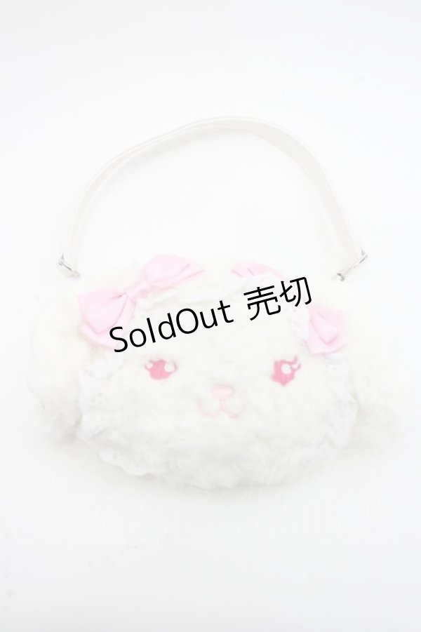 画像1: BABY,THE STARS SHINE BRIGHT / うさくみゃちゃんパスケースポーチ  白Ｘピンク I-26-03-08-019-BA-ZA-SA-ZI (1)