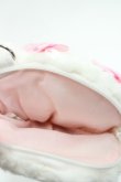 画像3: BABY,THE STARS SHINE BRIGHT / うさくみゃちゃんパスケースポーチ  白Ｘピンク I-26-03-08-019-BA-ZA-SA-ZI (3)