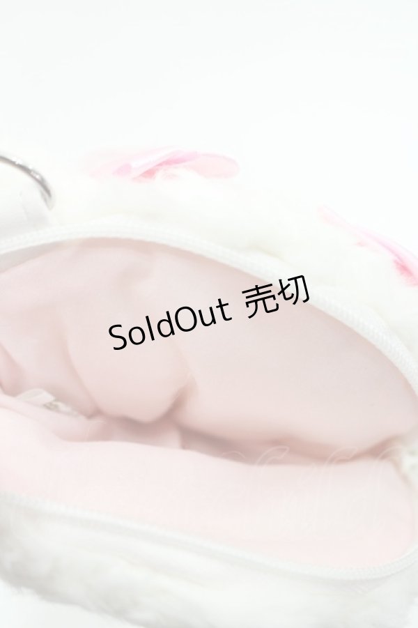 画像3: BABY,THE STARS SHINE BRIGHT / うさくみゃちゃんパスケースポーチ  白Ｘピンク I-26-03-08-019-BA-ZA-SA-ZI (3)