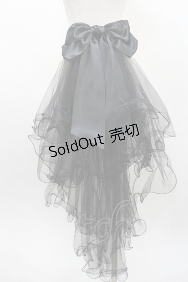 画像1: LOLITAその他(お買取対象外) / リボンチュールバッスルブローチ  黒 I-26-03-08-021-LO-ZA-SA-ZI (1)