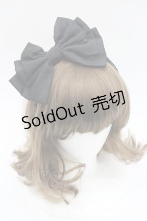 画像: Chantilly / リボンカチューシャ  黒 I-26-03-08-022-EL-AC-SA-ZI