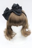 画像2: Chantilly / リボンカチューシャ  黒 I-26-03-08-022-EL-AC-SA-ZI (2)