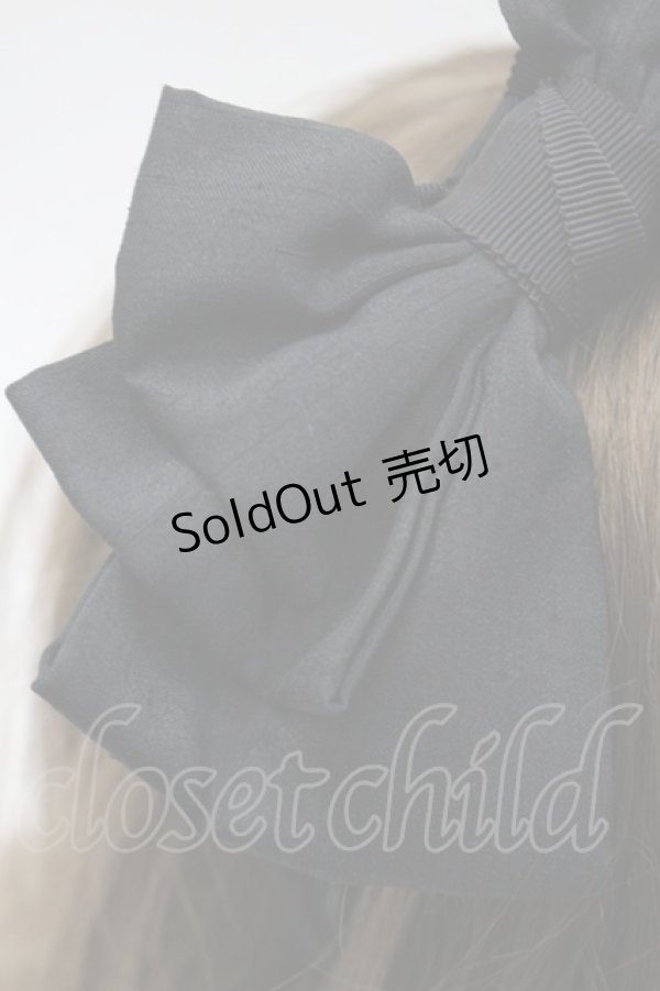 画像3: Chantilly / リボンカチューシャ  黒 I-26-03-08-022-EL-AC-SA-ZI (3)