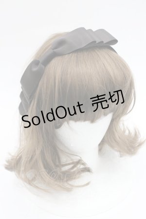 画像: Innocent World / ナナメリボンカチューシャ  ブラウン I-26-03-08-023-IW-AC-SA-ZI