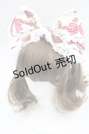 画像: BABY,THE STARS SHINE BRIGHT / くみゃちゃんの Love Love Valentine柄カチューシャ  白 I-26-03-08-025-BA-AC-SA-ZI