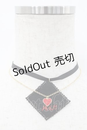 画像: Emily Temple cute / Aliceチーフチョーカー  黒Ｘ赤 I-26-03-08-003-ET-AC-SA-ZI