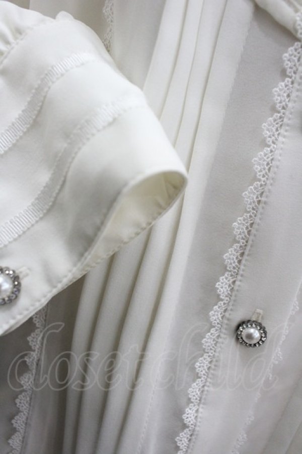 画像4: Hoshibako Works / ヒヤシンスの詩ブラウス  白 I-26-03-10-003-LO-BL-SA-ZI (4)