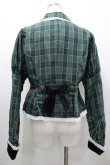 画像2: Eri Aino's collaboration / TT*AINCHKベロアジャケット L グリーンチェック I-26-03-10-033-PU-JA-SA-ZI (2)