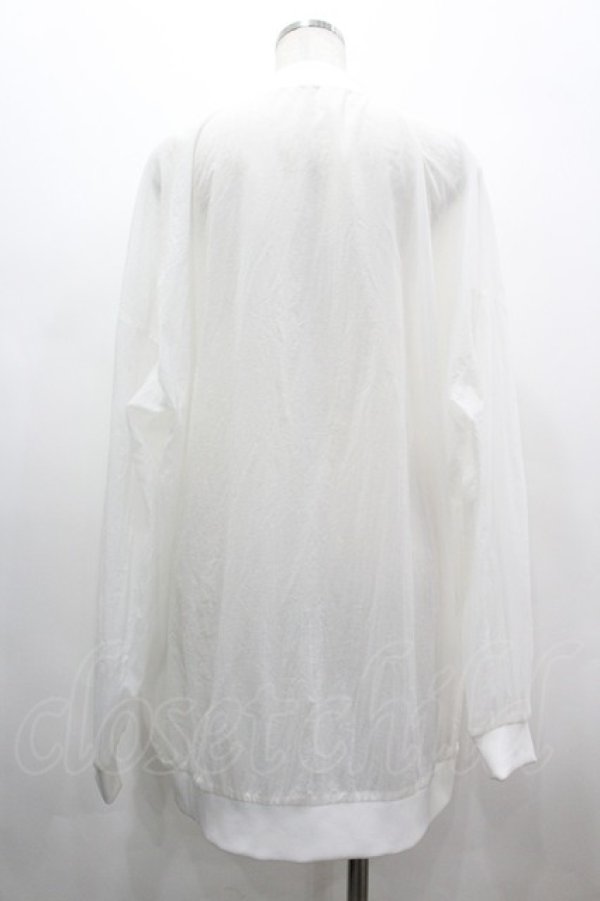 画像2: NOEMIE / ナイロンシアーブルゾン M 白 I-26-03-10-034-LO-CO-TE-ZI (2)