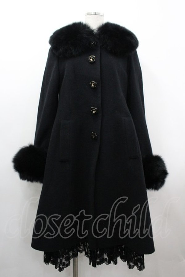 画像1: JESUS DIAMANTE / 小悪魔コート 40 黒 I-26-03-10-035-JE-CO-SA-ZI (1)