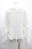 画像2: Hoshibako Works / ベル・エピヌ　ブラウス  白 I-26-03-10-004-LO-BL-SA-ZI (2)