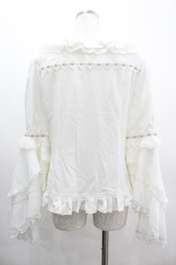 画像2: Hoshibako Works / ベル・エピヌ　ブラウス  白 I-26-03-10-004-LO-BL-SA-ZI (2)