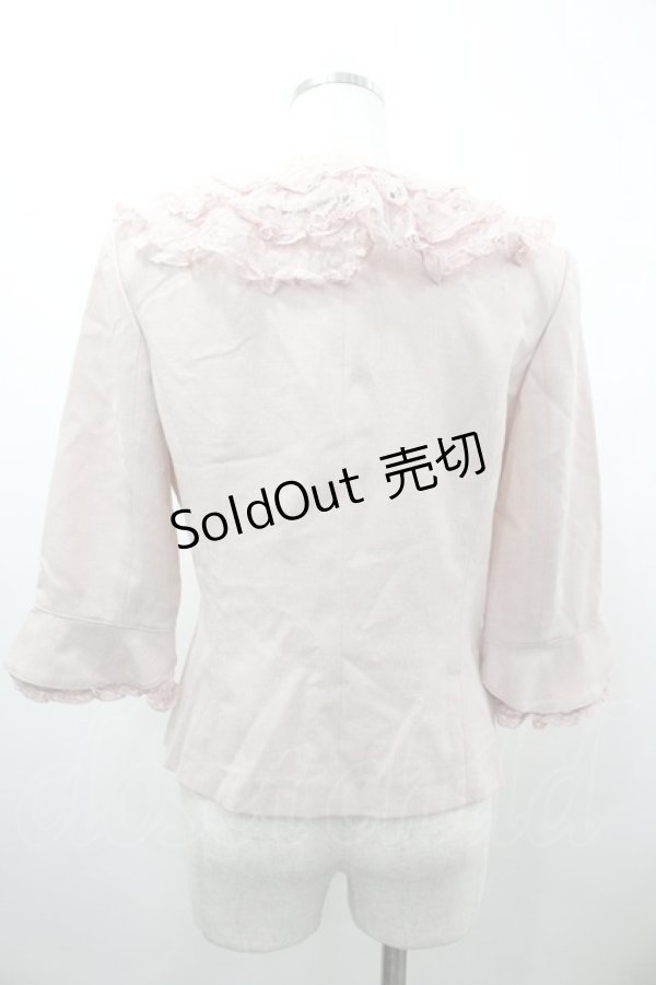 画像2: INGEBORG / レース襟ジャケット M ピンク I-26-03-10-037-LO-JA-SA-ZI (2)