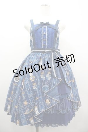 画像: Angelic Pretty / Astroレジメンフリルジャンパースカート  青 I-26-03-10-040-AP-OP-SA-ZI