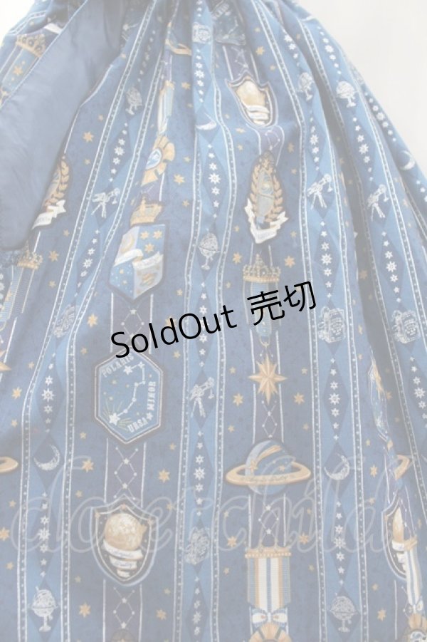 画像3: Angelic Pretty / Astroレジメンフリルジャンパースカート  青 I-26-03-10-040-AP-OP-SA-ZI (3)