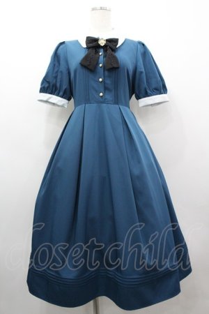 画像: Amavel / Classical Rose Heartワンピース  青ｘ白 I-26-03-10-043-CA-OP-SA-ZI