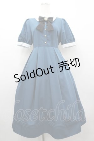 画像: Amavel / Classical Rose Heartワンピース  青ｘ白 I-26-03-10-043-CA-OP-SA-ZI