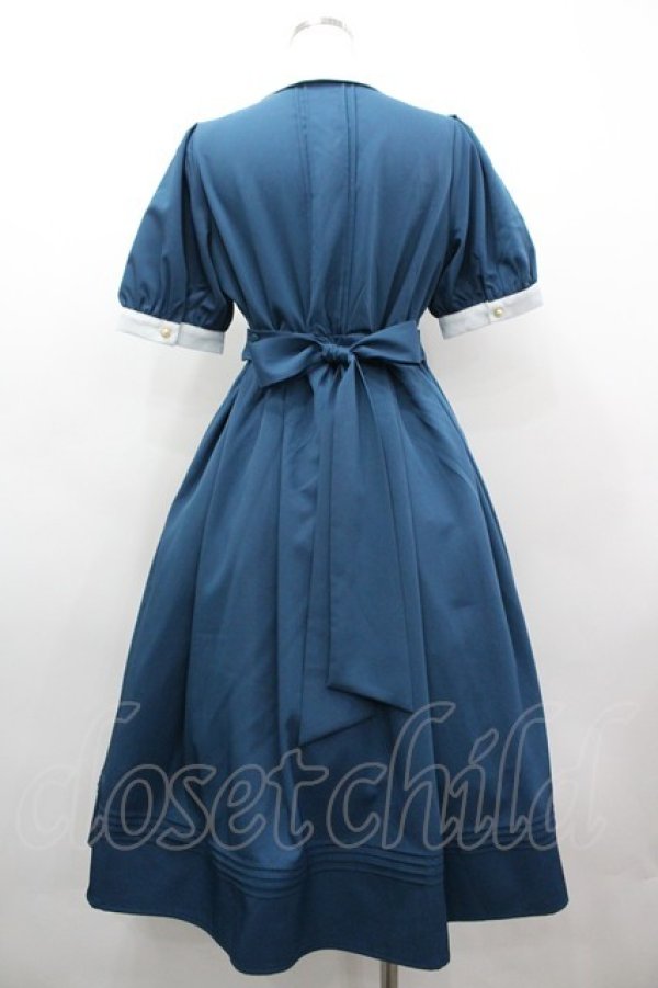 画像2: Amavel / Classical Rose Heartワンピース  青ｘ白 I-26-03-10-043-CA-OP-SA-ZI (2)