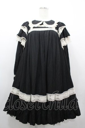 画像: Hoshibako Works / リリアンヌ姉妹ワンピース  黒Ｘ白 I-26-03-10-045-LO-OP-SA-ZI