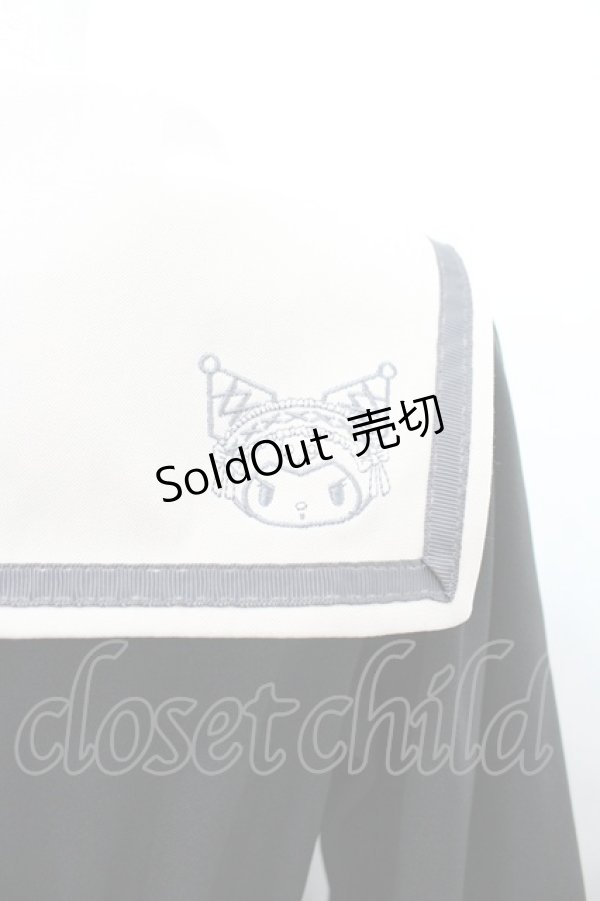 画像3: m petit by misako / サンリオキャラクターズコラボ クロミセーラーワンピース M 黒 I-26-03-10-049-LO-OP-SA-ZI (3)