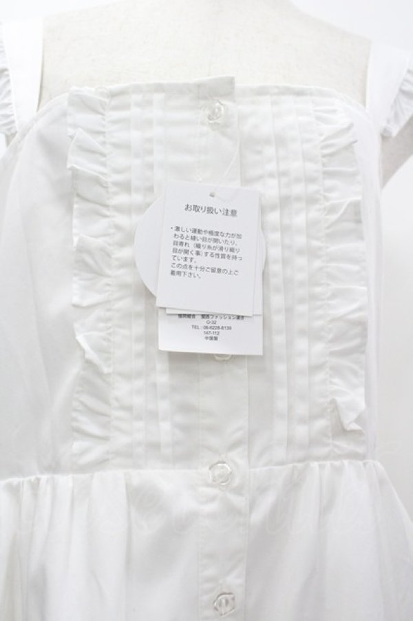 画像3: Alice Mashiro / TT*MAAフリルジャンパースカート LL 白 I-26-03-10-050-PU-OP-SA-ZI (3)