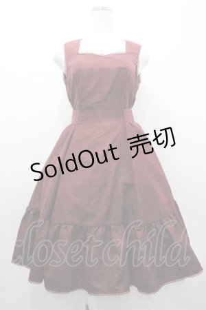 画像: Kurumi Collaboration / ノエル・ド・メモワール　ジャンパースカート S ワイン I-26-03-10-051-GO-OP-TE-ZI