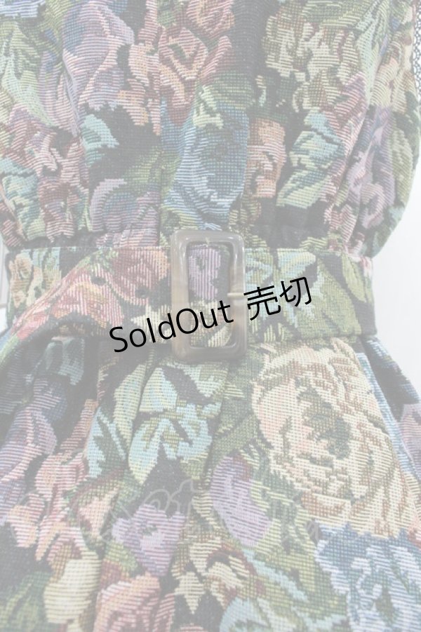 画像3: Kurumi Collaboration / TT*KRMゴブランワンピース LL 中黒 I-26-03-10-054-GO-OP-SA-ZI (3)