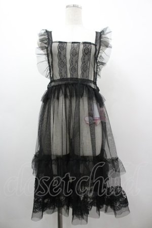 画像: virally / TT*HOSレースエプロン LL 黒 I-26-03-10-056-PU-OP-SA-ZI