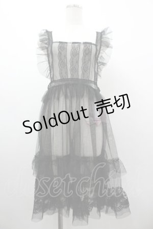 画像: virally / TT*HOSレースエプロン LL 黒 I-26-03-10-056-PU-OP-SA-ZI