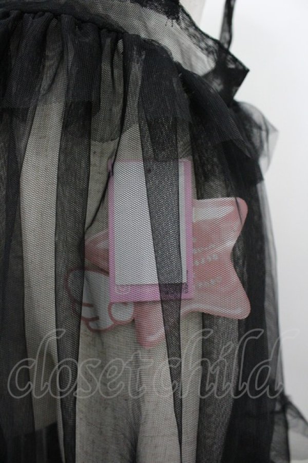 画像3: virally / TT*HOSレースエプロン LL 黒 I-26-03-10-056-PU-OP-SA-ZI (3)