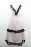画像2: Princess Melody / ハートエプロンジャンパースカート  ピンクＸ黒 I-26-03-10-061-EL-SK-SA-ZI (2)