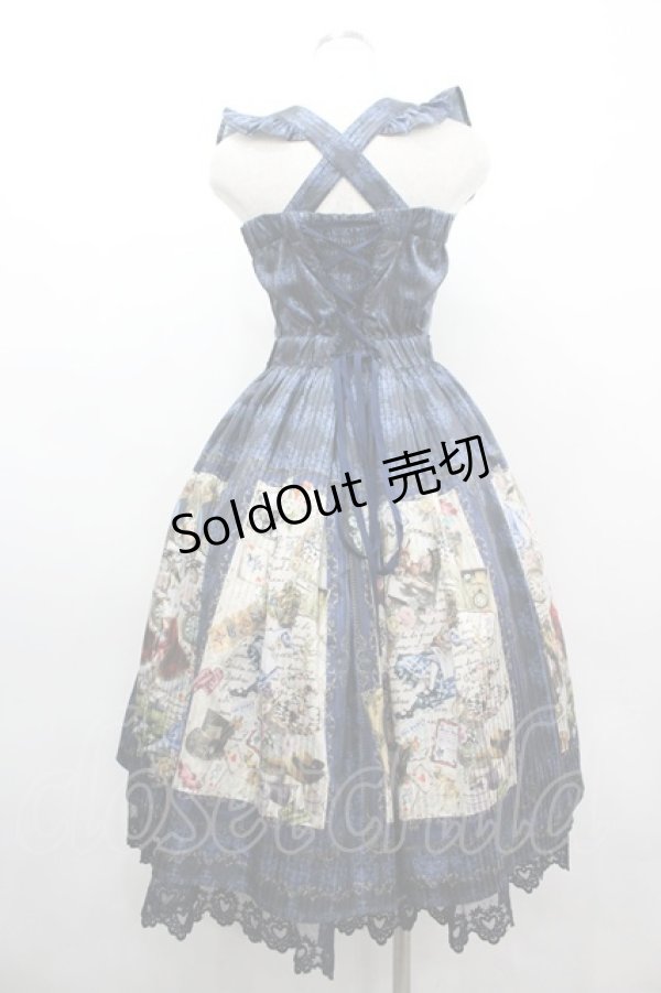 画像2: axes femme kawaii / ヘイメルアリスフレームワンピース M ブルー I-26-03-10-064-AX-OP-SA-ZI (2)