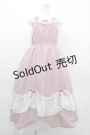 画像: axes femme / ローズリボンチェックワンピース  レッド I-26-03-10-065-AX-OP-SA-ZI