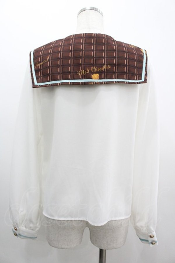 画像2: Amavel / Melt Chocolateブラウス  グリーン I-26-03-10-007-CA-BL-SA-ZI (2)