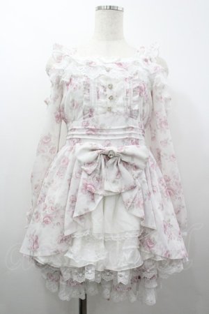 画像: LIZ LISA / ローズリボンシフォンセットアップ  白Ｘピンク I-26-03-10-068-LO-OP-SA-ZI