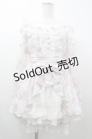 画像: LIZ LISA / ローズリボンシフォンセットアップ  白Ｘピンク I-26-03-10-068-LO-OP-SA-ZI