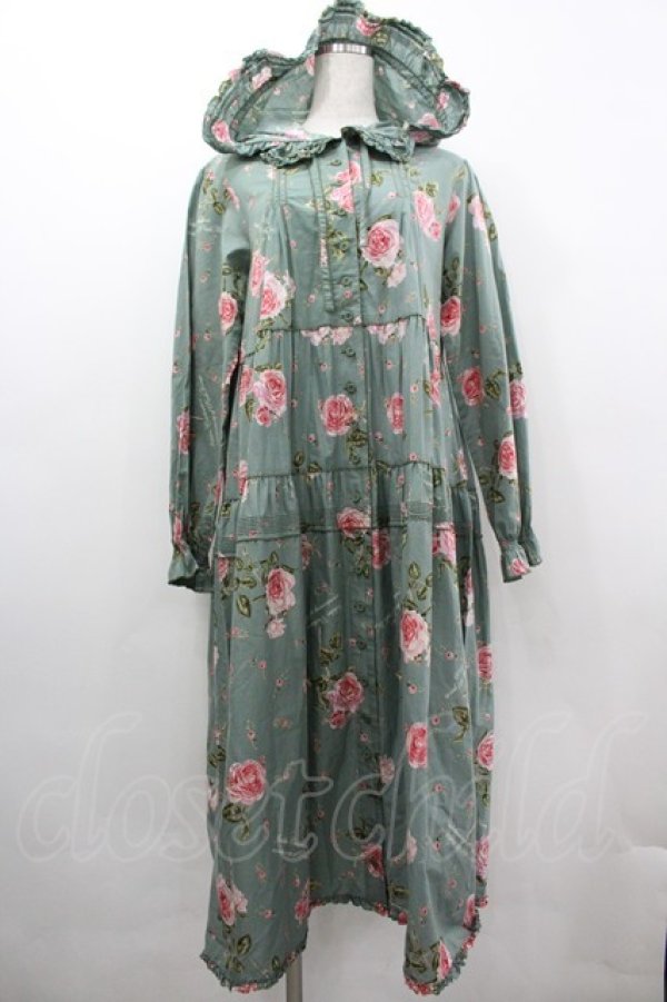 画像1: PINK HOUSE / ジュビリーセレブレーションプリントワンピース  グリーン I-26-03-10-069-LO-OP-SA-ZI (1)