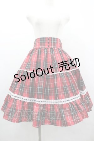 画像: Eri Aino's collaboration / シャーロットの水曜日スカート L 赤チェック I-26-03-10-074-PU-SK-SA-ZI