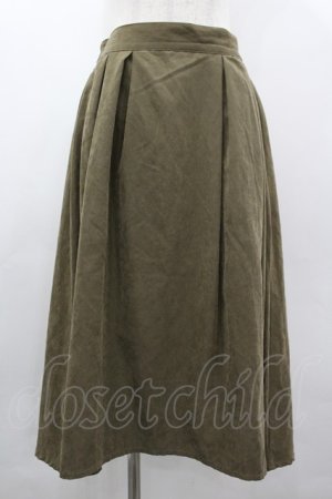 画像: axes femme / スエード調スカート M カーキ I-26-03-10-082-AX-SK-TE-ZI