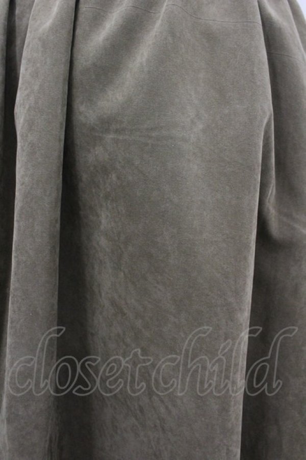 画像3: axes femme / スエード調スカート M カーキ I-26-03-10-082-AX-SK-TE-ZI (3)