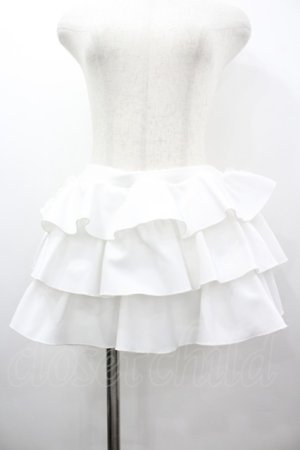 画像: Princess Melody / 3段フリルスカパン  白 I-26-03-10-088-EL-PA-SA-ZI
