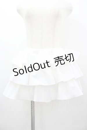 画像: Princess Melody / 3段フリルスカパン  白 I-26-03-10-088-EL-PA-SA-ZI