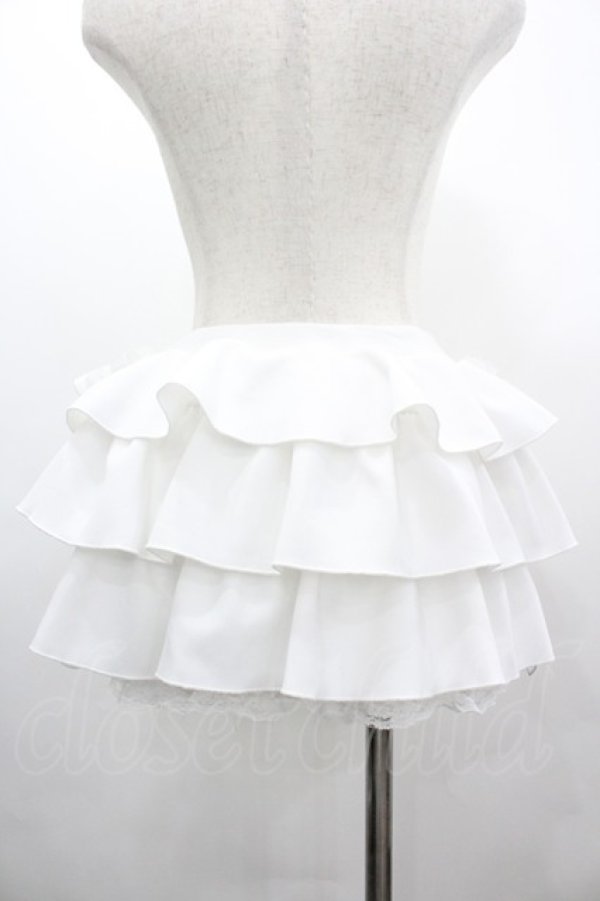 画像2: Princess Melody / 3段フリルスカパン  白 I-26-03-10-088-EL-PA-SA-ZI (2)