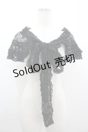 画像: KANEKO ISAO / 総レースショール  ブラック I-26-03-10-091-EL-ZA-SA-ZI