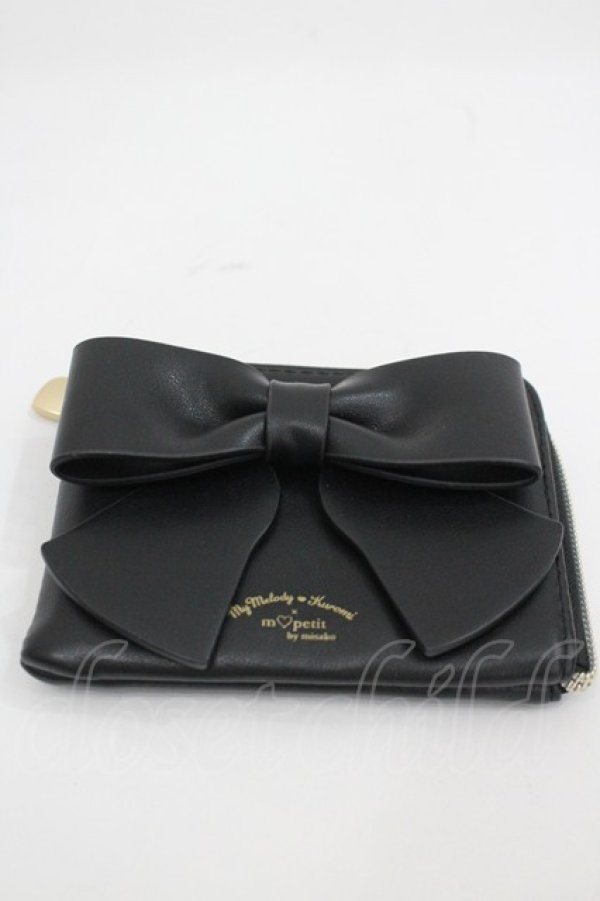 画像1: m petit by misako / サンリオキャラクターズコインケース  黒 I-26-03-10-093-LO-ZA-SA-ZI (1)