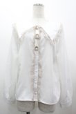 画像1: MA*RS / セーラー襟パールビジューボタンブラウス  白 I-26-03-10-010-EL-BL-TE-ZI (1)